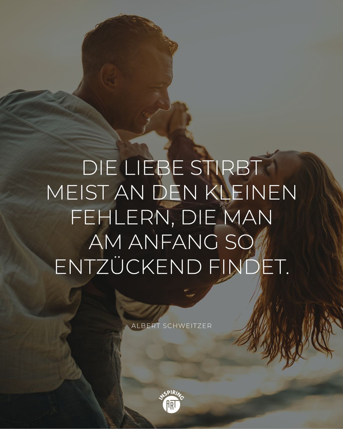 Die Liebe stirbt meist an den kleinen Fehlern, die man am Anfang so entzückend findet.