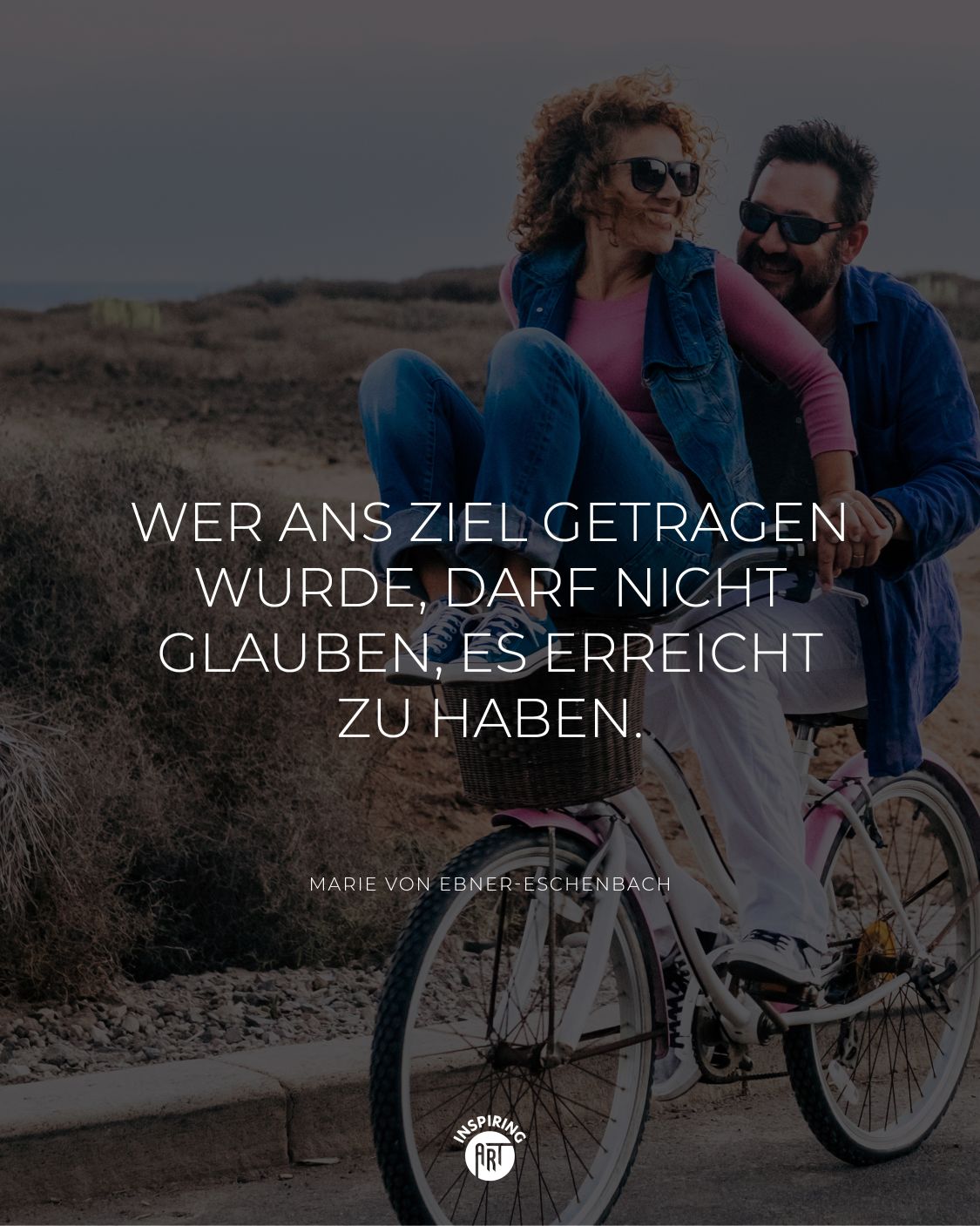 Wer ans Ziel getragen wurde, darf nicht glauben, es erreicht zu haben.