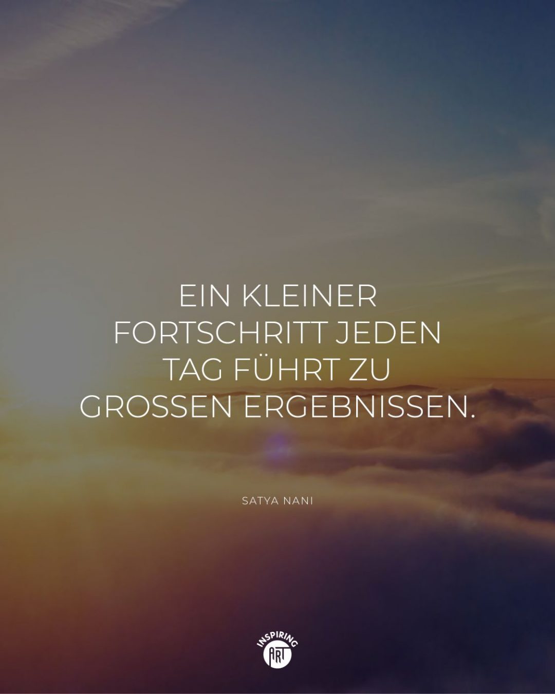 Ein kleiner Fortschritt jeden Tag führt zu großen Ergebnissen.