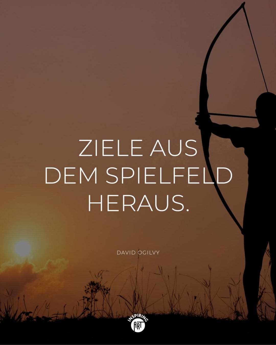 Ziele aus dem Spielfeld heraus.