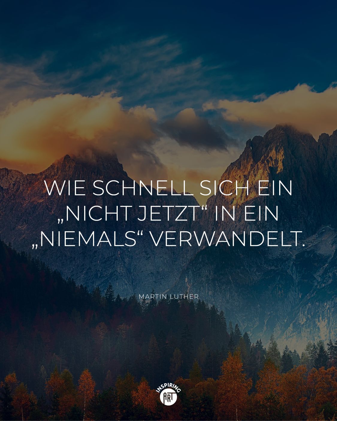 Wie schnell sich ein „nicht jetzt“ in ein „niemals“ verwandelt.