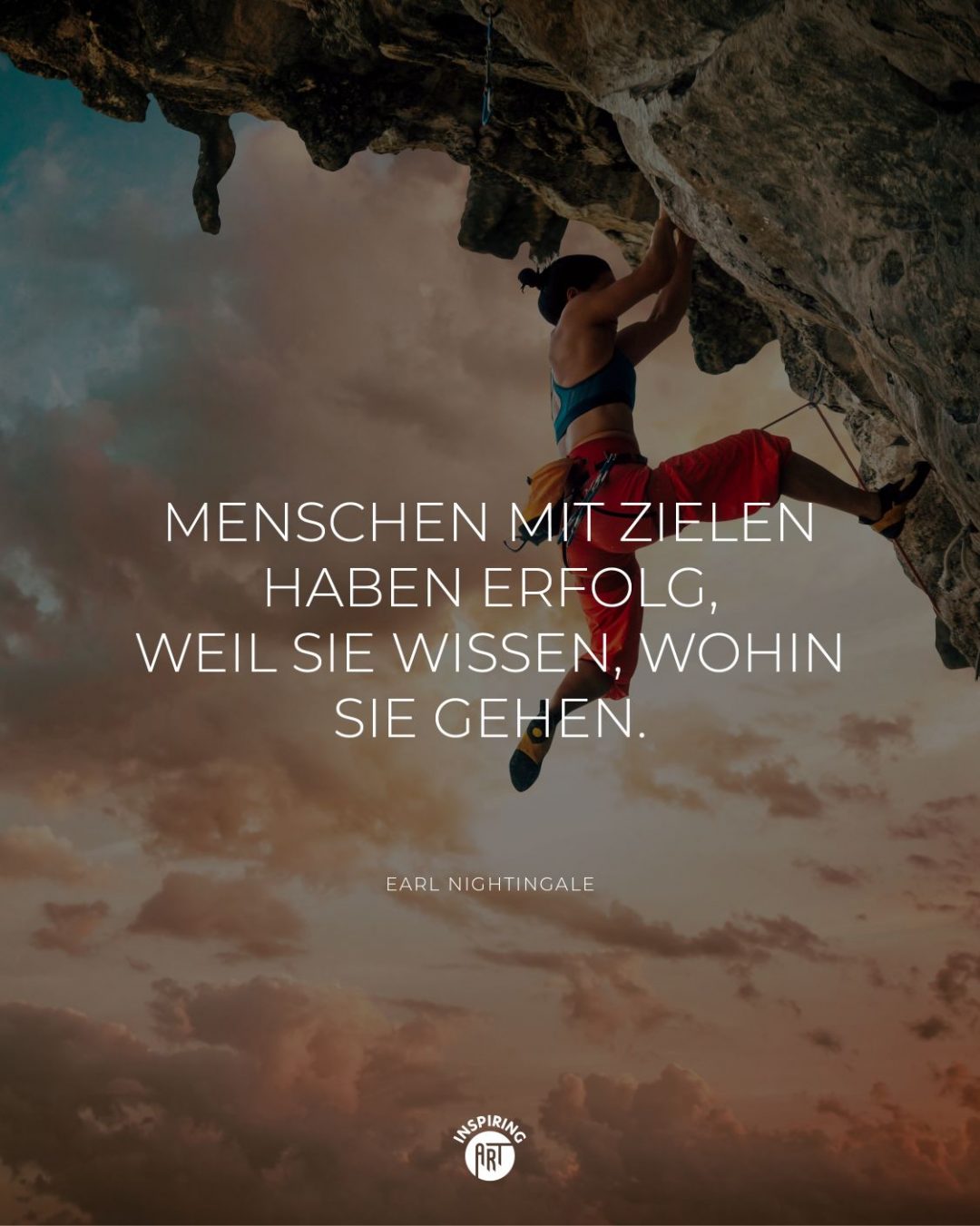 Menschen mit Zielen haben Erfolg, weil sie wissen, wohin sie gehen.