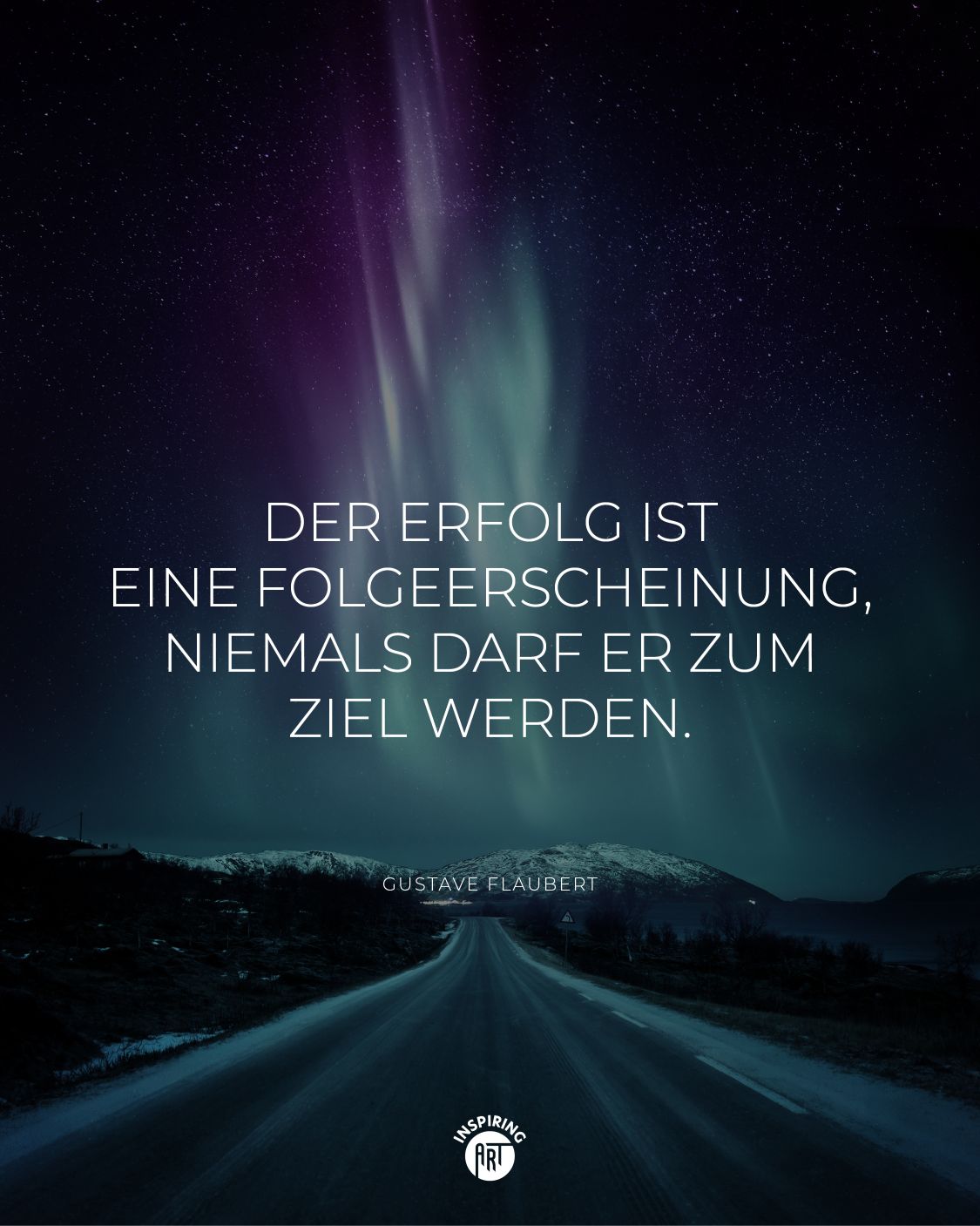 Der Erfolg ist eine Folgeerscheinung, niemals darf er zum Ziel werden.