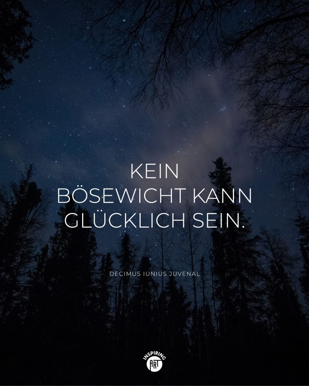 Kein Bösewicht kann glücklich sein.