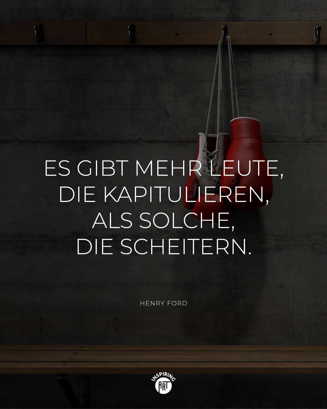 Es gibt mehr Leute, die kapitulieren, als solche, die scheitern.