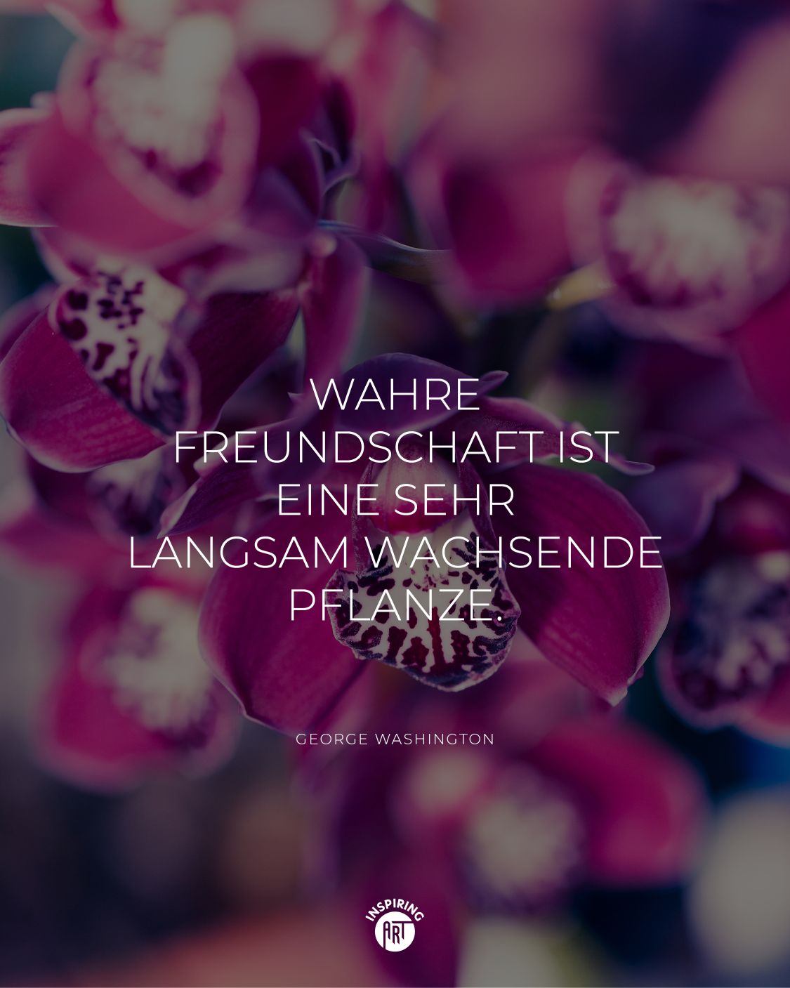 Wahre Freundschaft ist eine sehr langsam wachsende Pflanze.